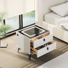 LED Bedside Table with 2