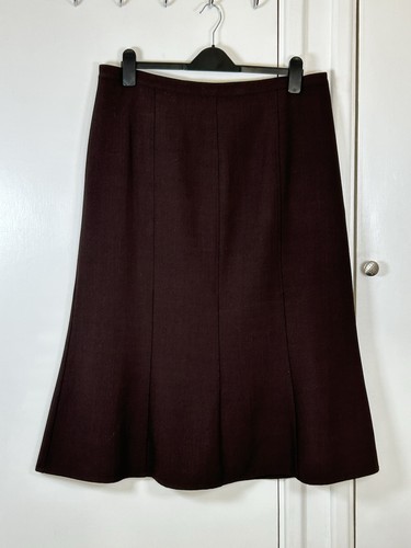 Eastex long brown line skirt - eastex, a-line