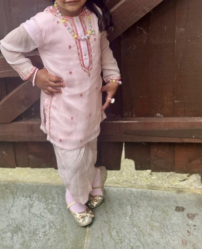 Girls pink pakistani - girls,