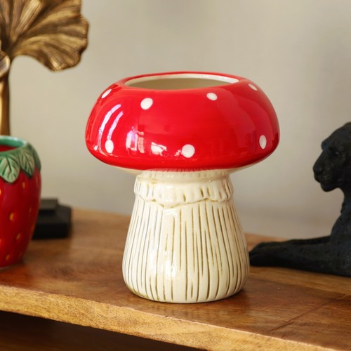 Ceramic red white - ceramic,