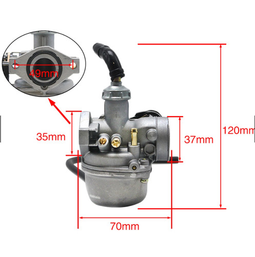 Pz19 carburettor 110cc pit atv - carburettor,
