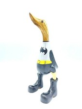 STUNNING HAND PAINTED WOODEN DUCK (BATMAN)