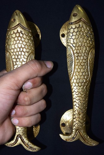 Nautical door handle brass - nautical,