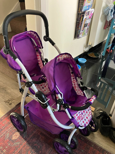 Purple double seat doll - purple,