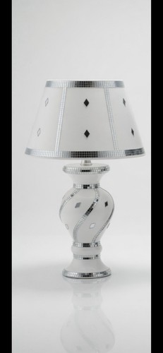 Modern white ceramic table - white,