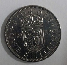 1958 One Shilling English Coin - Elizabeth II