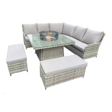 Luxury RATTAN CORNER DINING