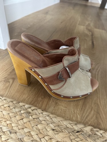 Armani jeans high cloggs - armani,