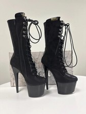 Hella Heels Boots, Black, Size