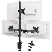 PUTORSEN Triple Monitor Arm, 30.5 inch Tall pole Triple Monitor Stand for 3 x 13