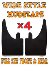 4x WIDE Rubber Mud Flaps FRONT & REAR Mudflaps Universal Fits Vauxhall Vectra C