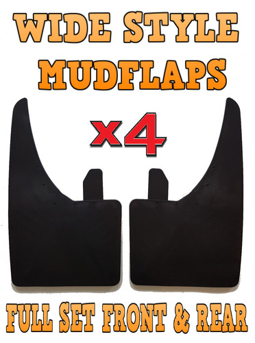 Wide rubber mud flaps - flaps, front