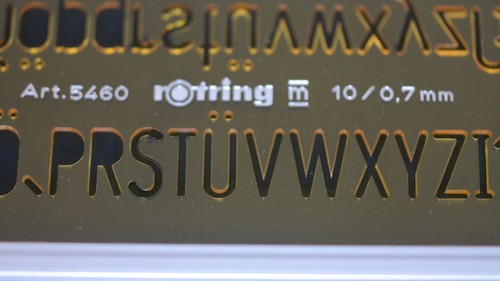 Vintage rotring lettering - vintage,
