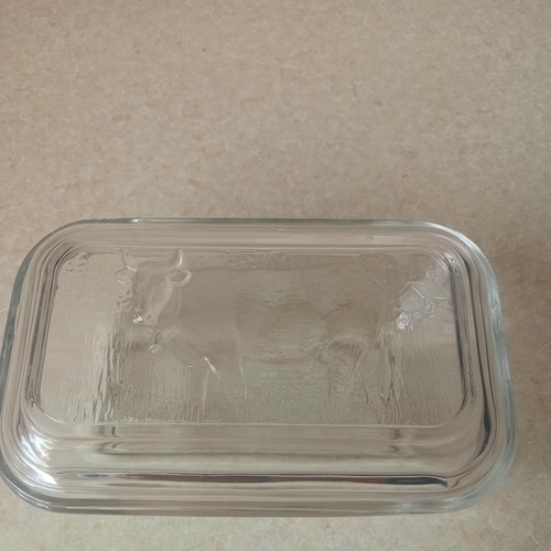 Vintage cow glass - glass, refrigerator