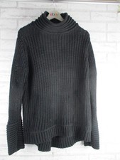 Sass & Bide womens jumper black L 14 knit long sleeve high neck pullover lumiere