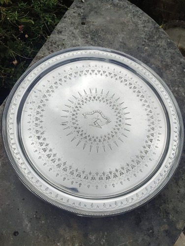 19th silver plated - plated, 14"