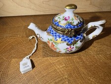 Limoges "Teapot Blue Scales