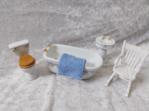 Dolls house bathroom - house,