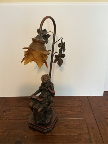 Art nouveau style table lamp - nouveau,