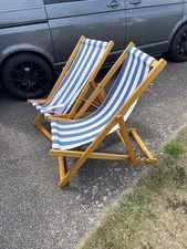 Two deck chairs, used, good condition