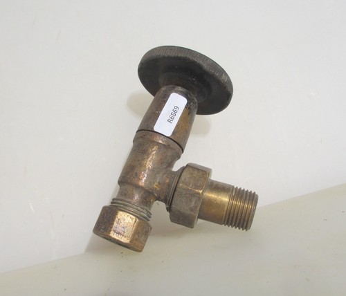 Vintage brass radiator tap - radiator,