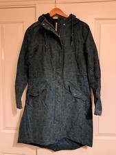 Seasalt Cornwall Plant Hunter 2 Jacket Size 8 Red Waterproof Fleece Lined Parka