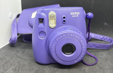 Instax Mini 8 Instant Camera Purple With Case Untested