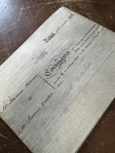 Antique hand written legal