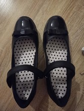 Girl Black School Shoes ( Size