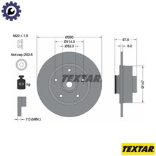 2x BRAKE DISC 92295203 FOR