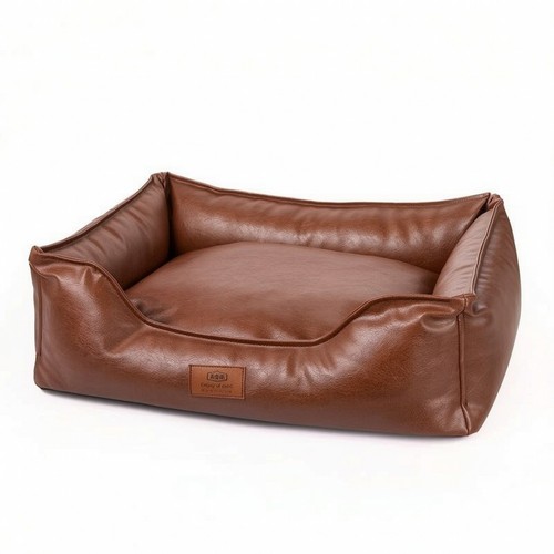 Leather dog bed supportive - leather,