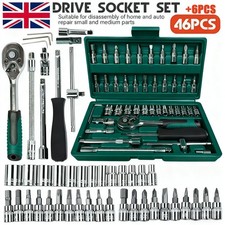 52PC Metric Socket Set Ratchet