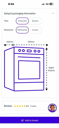 Kenwood ck601g 90cm gas - ck601g-sl,