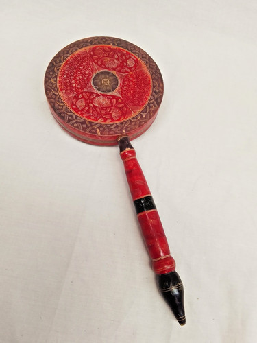 Antique tibetan ritual drum - tibetan,