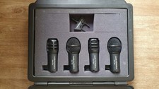  4 Drum  Microphones  Audio Technica Set in Case - Never Used