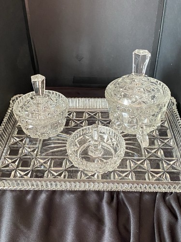 Cut glass crystal dressing - glass/crystal,