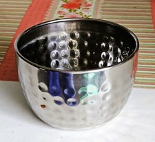Iodine Vati Hammer design Multipurpouse Hammered Stainless Steel Bowl d.8,5 cm