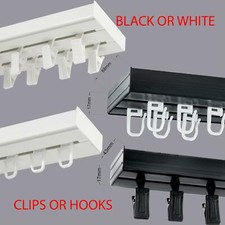 Curtain Rail Track Black or
