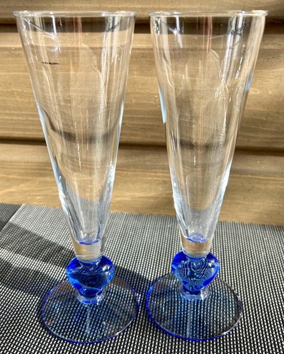 Set vintage cobalt blue - set,