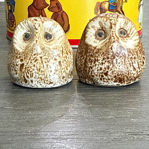 Pair owl ceramic - ceramic, figurines