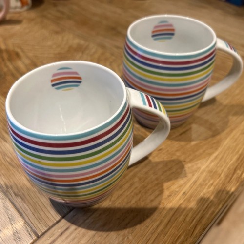 Pair churchill porcelain mugs - pair,