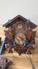 Schneider Black Forest Vintage Wooden Cuckoo Clock Full Working Condition