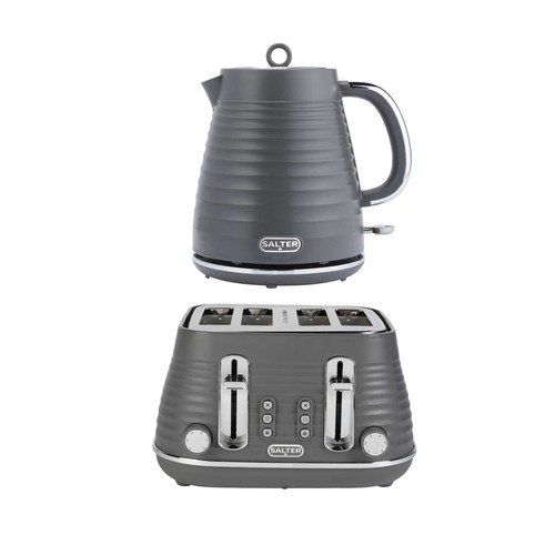 Salter grey ripple kettle - grey,