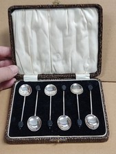 6 Sterling Silver Coffee Bean