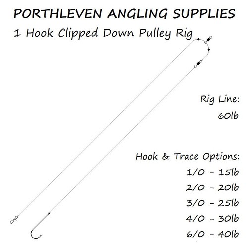 Hook clipped down pulley - hook,