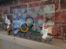 Olympic 50 pence coin collection display 29 slots
