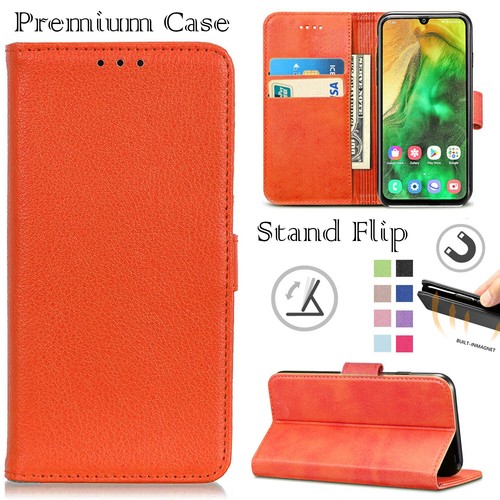 Premium leather wallet flip - leather,