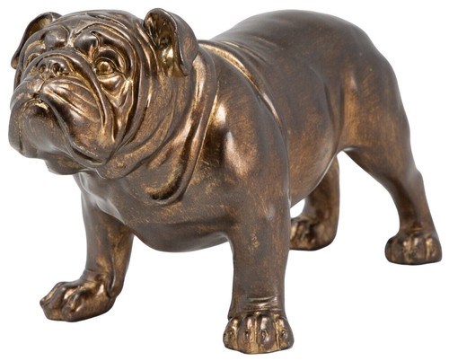 Bulldog ornament dog - bulldog, bronze