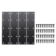 4 Pack Black Stainless Steel