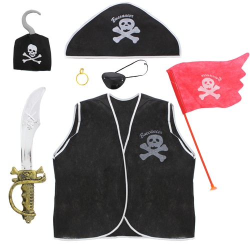 Pirate kit hat eye patch - kit,